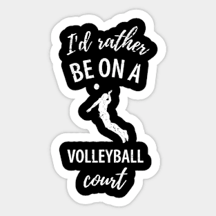 Volleyball Sport Team Play Gift Sticker